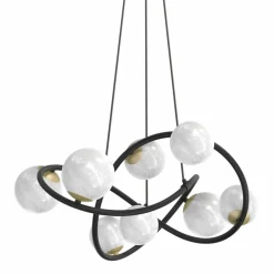 New Ozdobna lampa wisząca w stylu molekuł MD4922-8-EBGN NISYRO | Kaja Żyrandole Nowoczesne