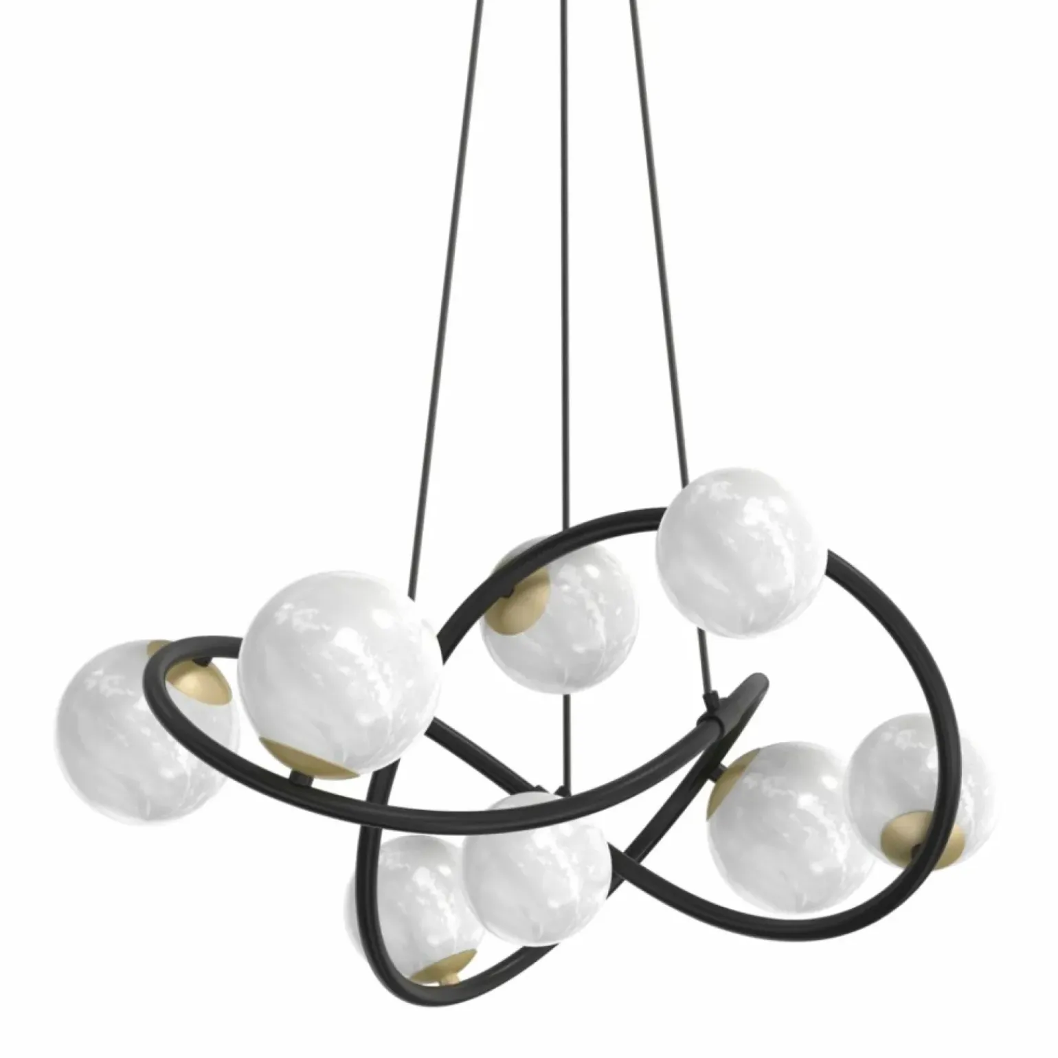 New Ozdobna lampa wisząca w stylu molekuł MD4922-8-EBGN NISYRO | Kaja Żyrandole Nowoczesne