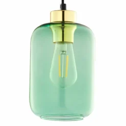 Best Sale Ozdobna lampa wisząca z zielonym kloszem TK 6696 z serii MARCO | Kaja Żyrandole Nowoczesne