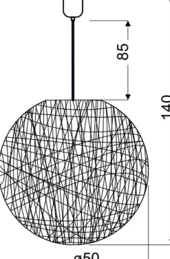 Sklep Kaja Ozdobna lampa z plecionym abażurem 31-26913 CARUBA | Kaja Oświetlenie