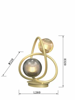 Sklep Kaja Ozdobna lampka na szafkę nocną i do salonu WF 8015-204 METZ | Kaja