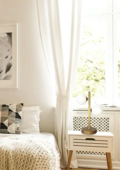 Sklep Kaja Ozdobna lampka stołowa w kolorze złotym 42-73433 z serii KAMA | Kaja