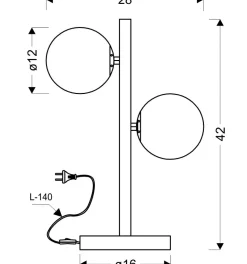 Sklep Kaja Ozdobna lampka stołowa w kolorze złotym 42-73433 z serii KAMA | Kaja