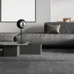 Sklep Kaja Ozdobna, niesymetryczna lampka stołowa - czarna 1186/LN z serii OSLO