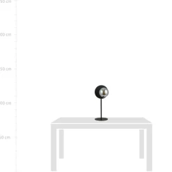 Sklep Kaja Ozdobna, niesymetryczna lampka stołowa - czarna 1186/LN z serii OSLO