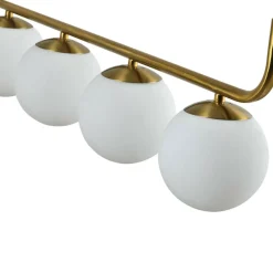 Fashion Ozdobna, złota lampa wisząca nad stół LP-005/4L GD ALISA | Kaja Żyrandole Nowoczesne