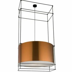 Store Ozdobny, duży żyrandol w klatce - miedź 145cm ANT 9543 PAA | Kaja Żyrandole Nowoczesne