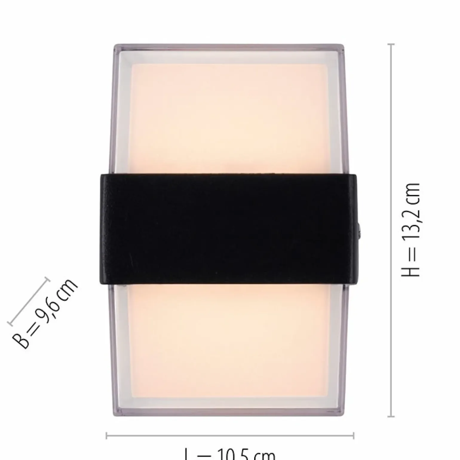 Sklep Kaja Ozdobny kinkiet ogrodowy LED, góra-dół 9480-13 z serii CARA | Kaja