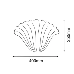 Sklep Kaja Ozdobny kinkiet w formie półplafonu ANT 8160 BACELO | Kaja Oświetlenie