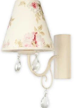 Sklep Kaja Ozdobny kinkiet z motywem kwiatów O1960 AB KW VELIO | Kaja Oświetlenie