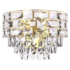 Sklep Kaja Ozdobny, ponadczasowy kinkiet zkryształkami ML8893 z serii LUXURIA | Kaja Oświ