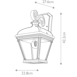 Sklep Kaja Ozdobny, zewnętrzny kinkiet, BAYVIEW-2L-BK z serii BAYVIEW