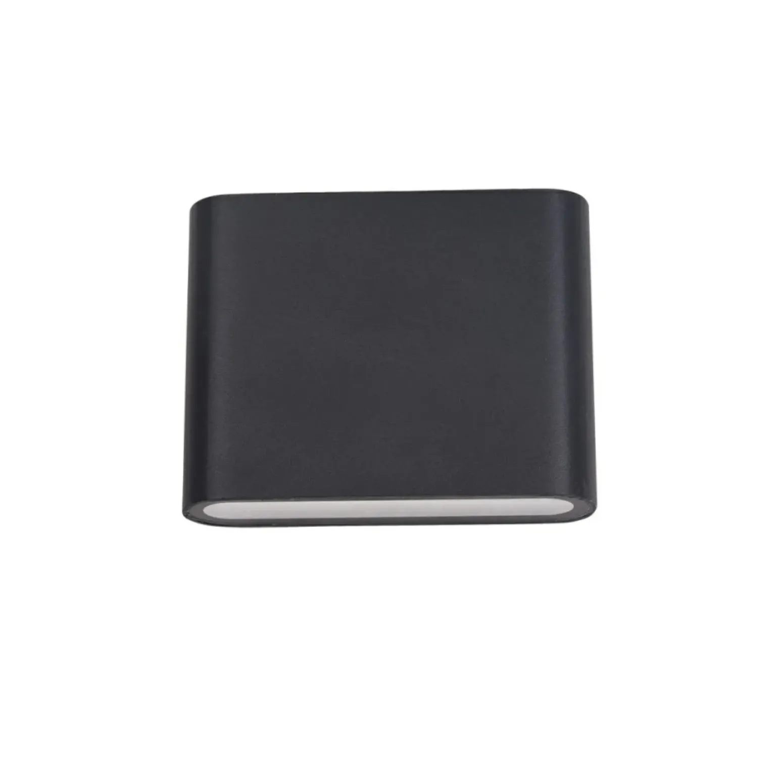 Sklep Kaja Płaska, czarna lampa elewacyjna LED PL-206B ROMANO | Kaja Oświetlenie