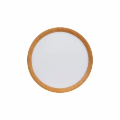 Sklep Kaja Płaska, drewniana lampa LED, koło 30cm ABR-PLO-OCED-24W MAZE | Kaja