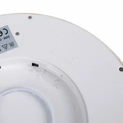 Sklep Kaja Płaska, drewniana lampa LED, koło 30cm ABR-PLO-OCED-24W MAZE | Kaja