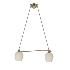 Sklep Kaja Patynowy zwis z kremowymi kloszami 32-11053 SERANO | Kaja Oświetlenie