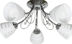 Sklep Kaja Pięcioramienna lampa retro glamour 35-63854 SIMPLI | Kaja Oświetlenie