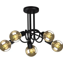 Best Pięcioramienna, loftowa lampa sufitowa K-3621 DEZE | Kaja Oświetlenie Żyrandole Nowoczesne