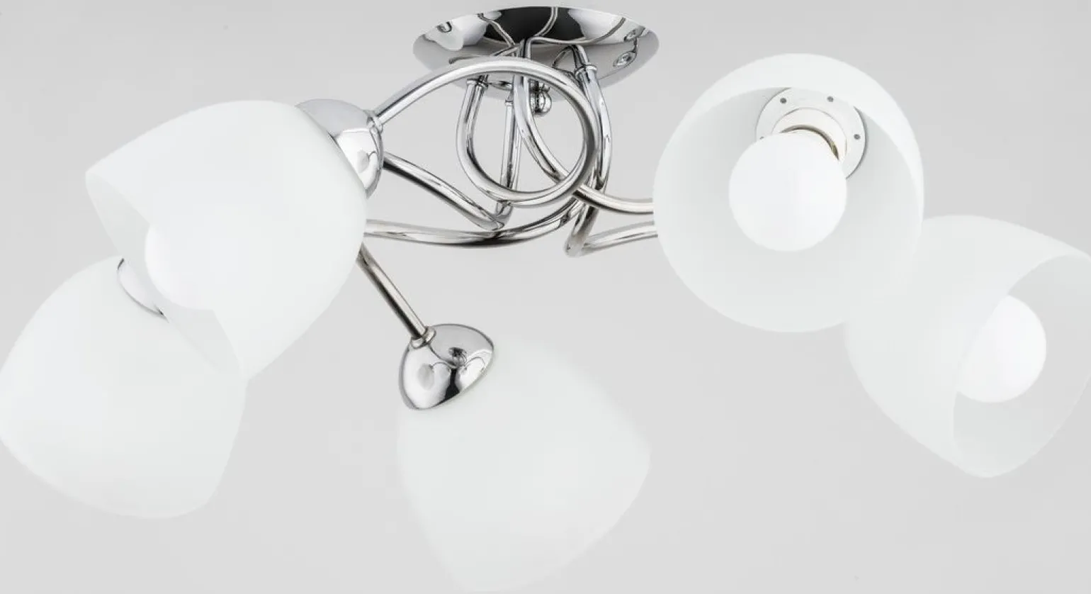 Sklep Kaja Pięcioramienna, srebrna lampa sufitowa AL 27505 SILIA | Kaja