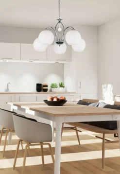 Clearance Pięcioramienny, elegancki żyrandol do salonu 35-79237 z serii ALYSON Żyrandole Nowoczesne