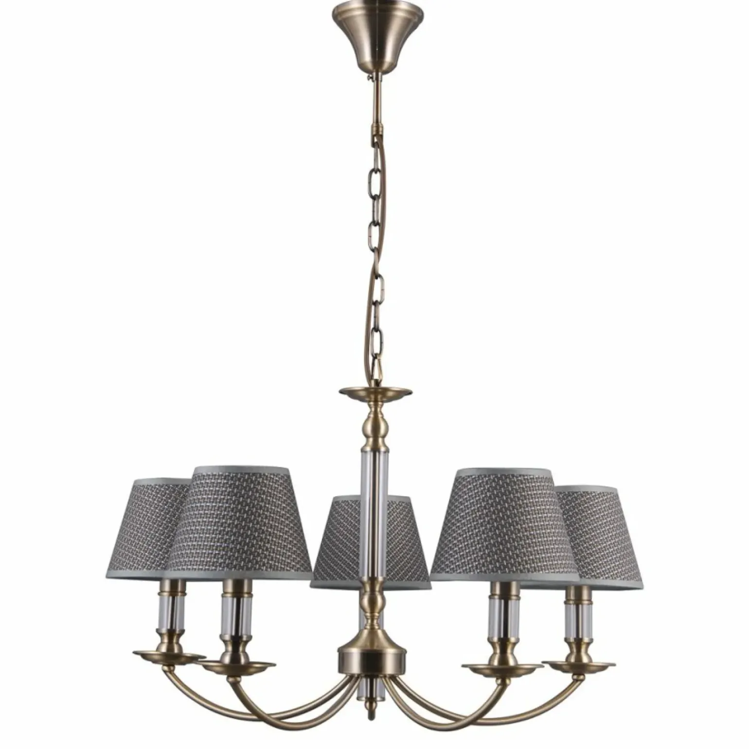 Best Pięcioramienny żyrandol antyczny brąz PND-43272-5 ZANOBI | Kaja Żyrandole Nowoczesne