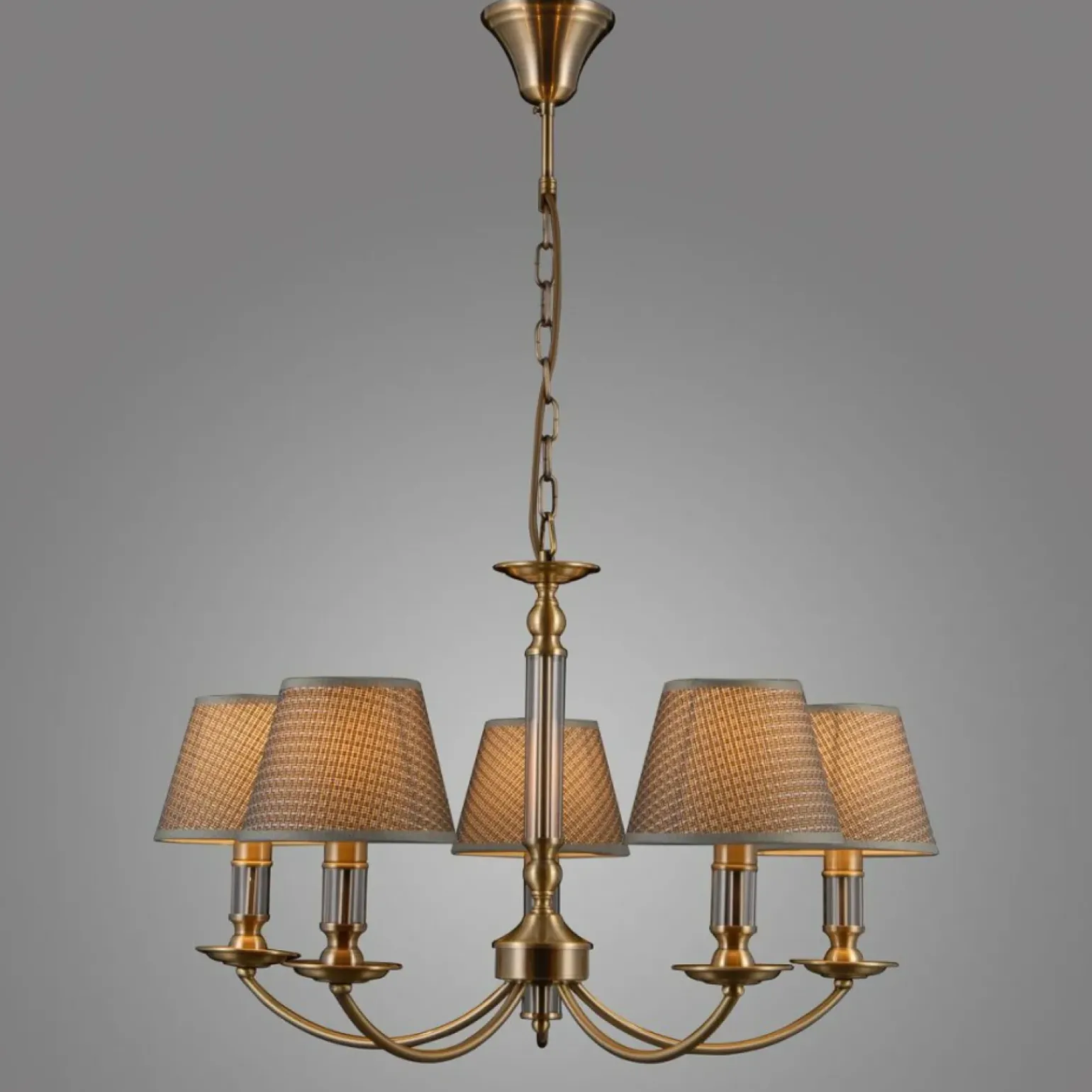 Best Pięcioramienny żyrandol antyczny brąz PND-43272-5 ZANOBI | Kaja Żyrandole Nowoczesne