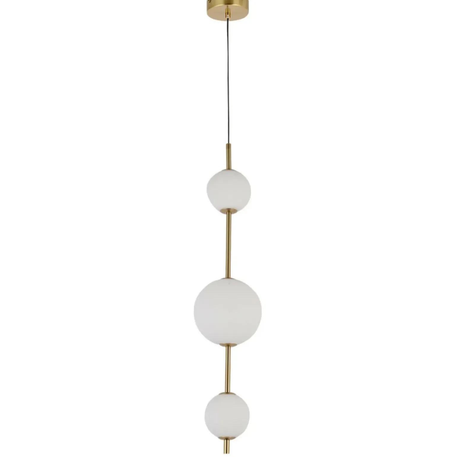 Clearance Pionowa, złota lampa wisząca, zmienna barwa LP-002/3V DORADO | Kaja Żyrandole Nowoczesne