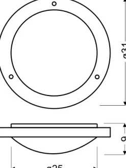 Sklep Kaja Plafon łazienkowy w kolorze patyny 13-89345 AQUILA | Kaja Oświetlenie