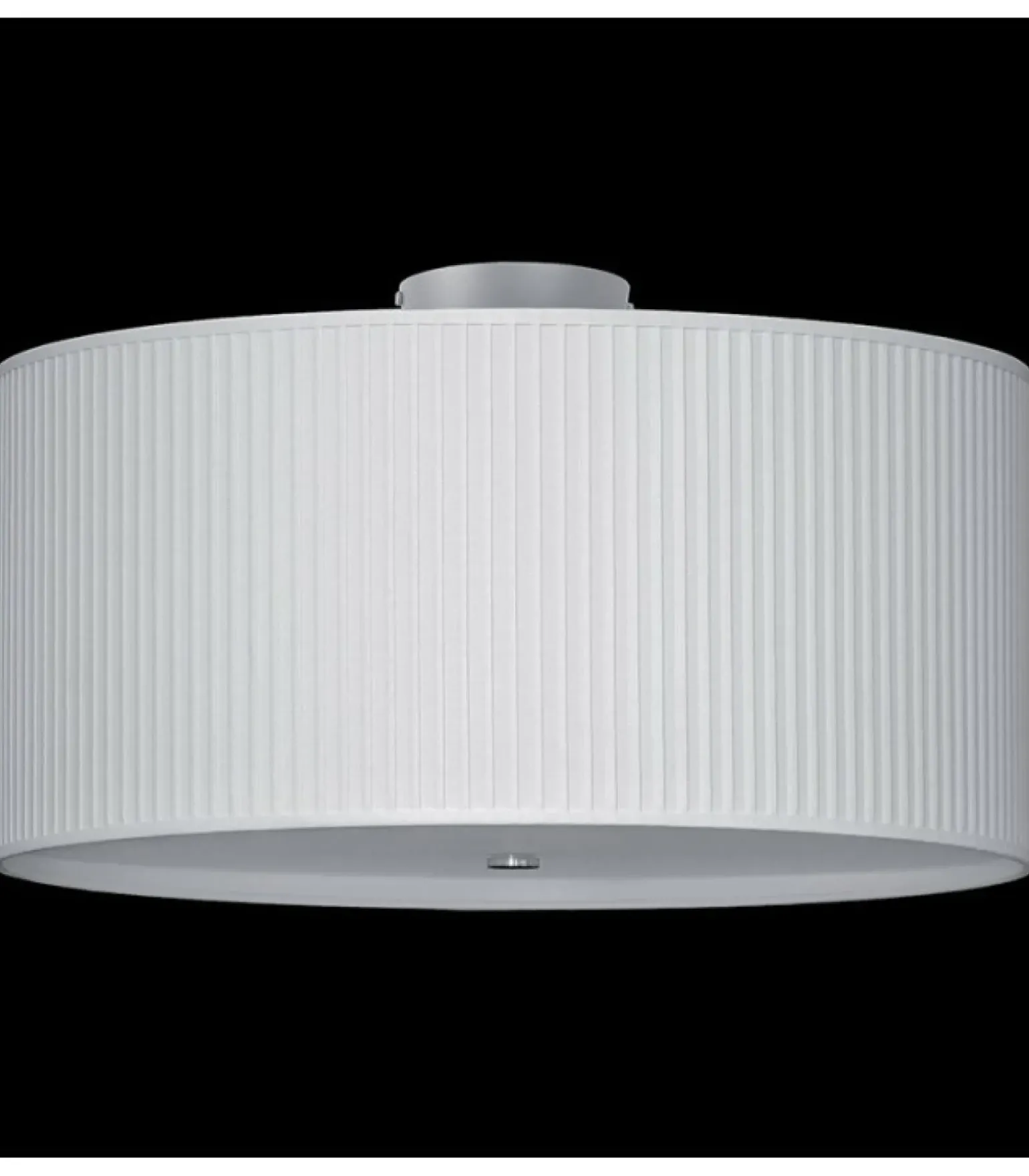 Sklep Kaja Plafon ⌀80cm z prążkowanym, białym abażurem 67542 NODO | Kaja