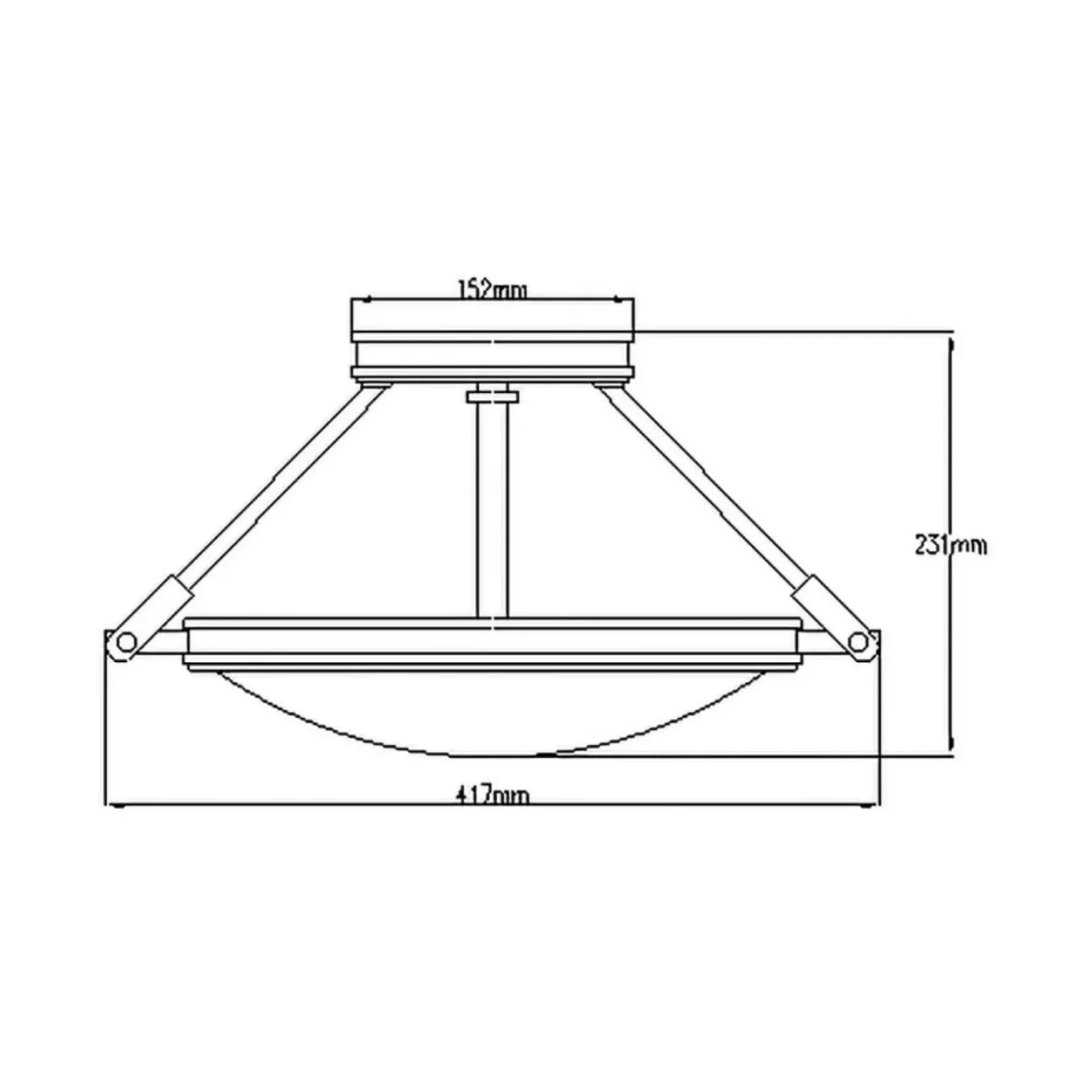 Sklep Kaja Plafon do wnętrz w stylu rustykalnym HK-COLLIER-SF-S z serii COLLIER