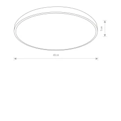Sklep Kaja Plafon LED do łazienki IP44 ⌀49cm 3000K 10979 AGNES LED | Kaja