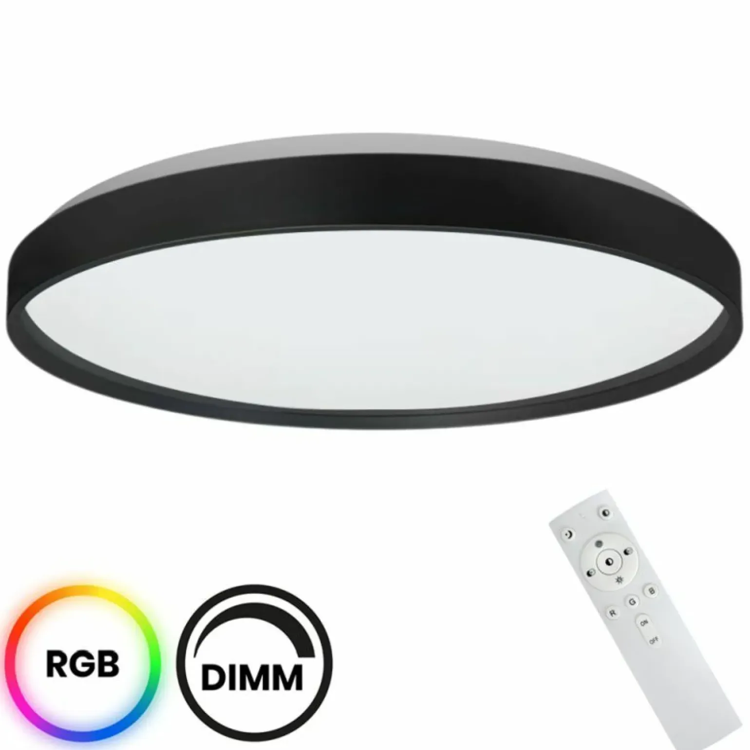 Sklep Kaja Plafon LED sterowany pilotem, kolorowe światło ML9965 RONDO | Kaja