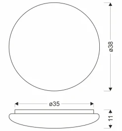 Sklep Kaja Plafon LED z neutralnym światłem ⌀38cm 13-28808 BELINA | Kaja