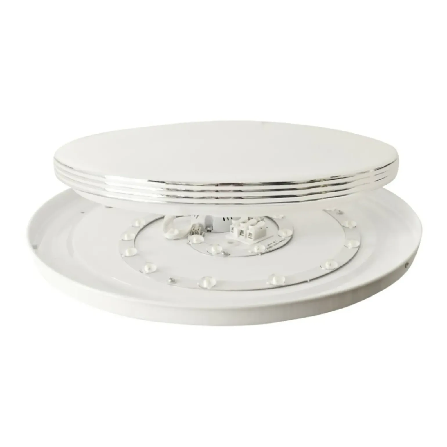 Sklep Kaja Plafon LED ze srebrną ramką LED ⌀39cm 4000K ML4268 BRAVO | Kaja