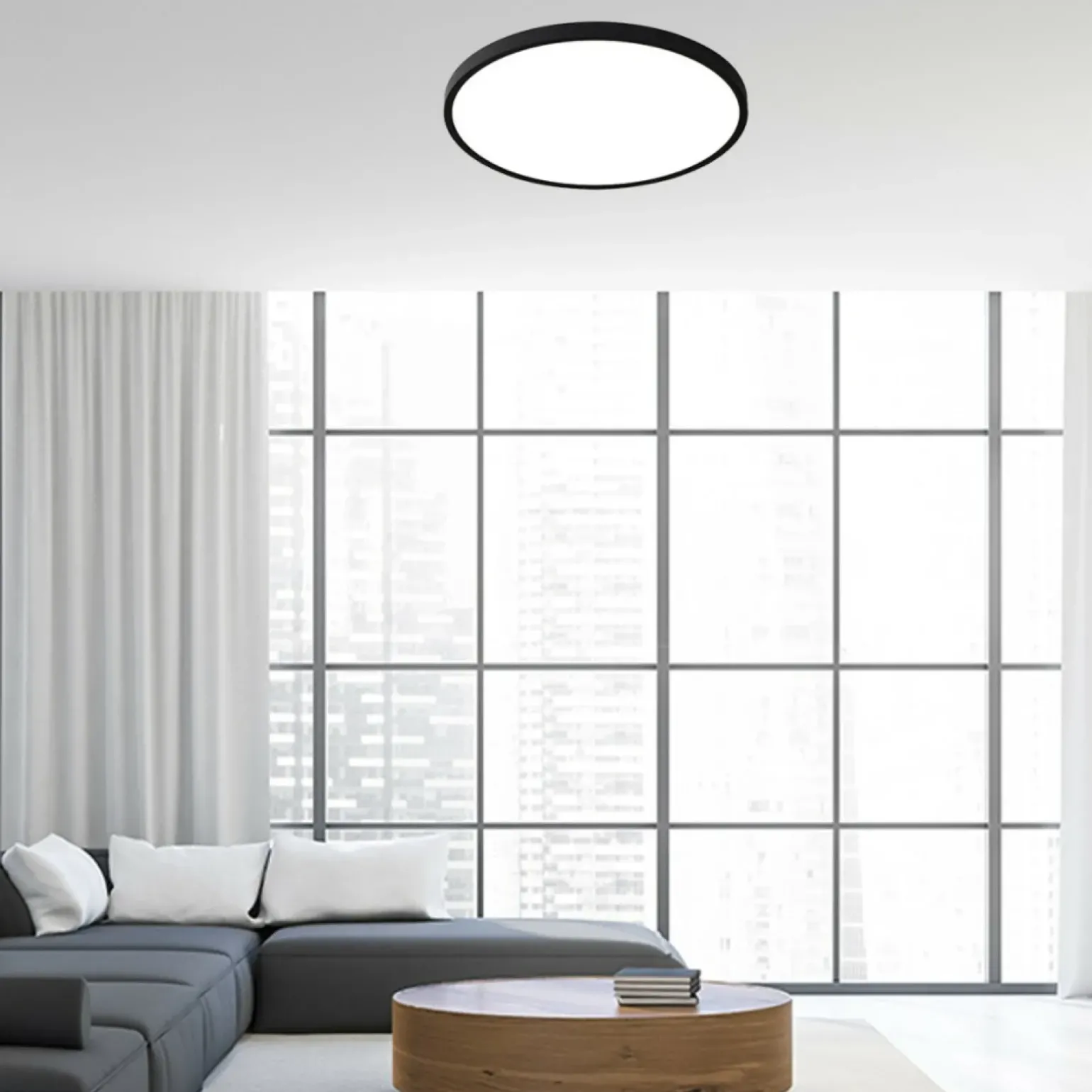 Sklep Kaja Plafon LED ze zmienną barwą ⌀30cm LP-2505/1C-30 BK CALIFORNIA | Kaja