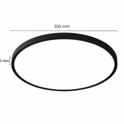 Sklep Kaja Plafon LED ze zmienną barwą ⌀30cm LP-2505/1C-30 BK CALIFORNIA | Kaja