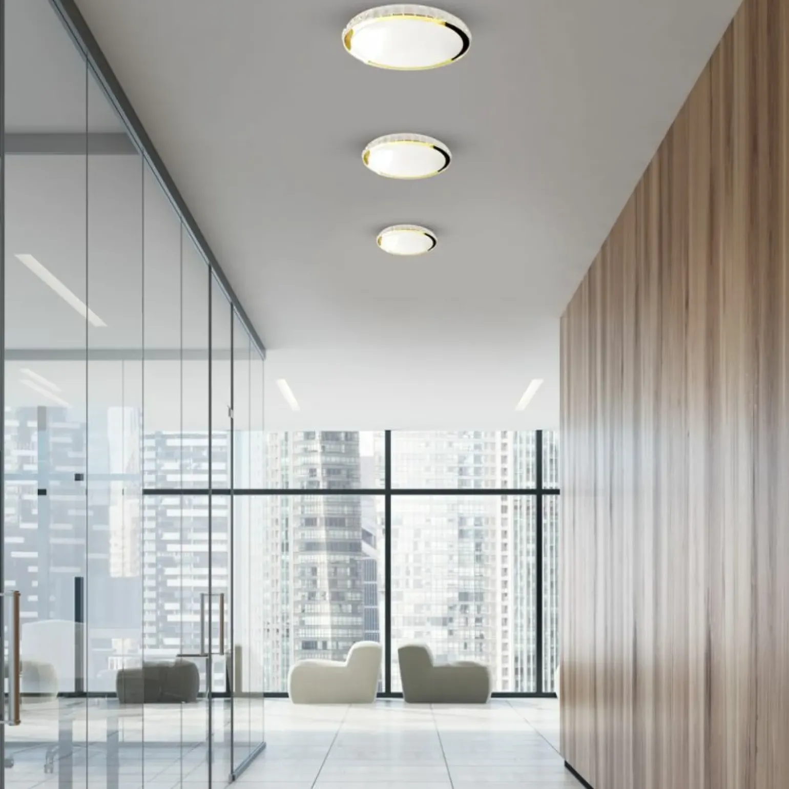 Sklep Kaja Plafon LED ze zmienną barwą ML8130 LAYLA ŚCIEMNIALNY + PILOT | Kaja