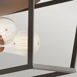 Sklep Kaja Plafon na cztery żarówki, brąz HK-FULTON-F z serii FULTON