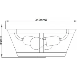 Sklep Kaja Plafon na dwie żarówki z dużym gwintem FE-HARROW-F z serii HARROW