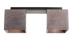 Sklep Kaja Plafon na listwie ciemnoszary kostki 982PL/H21 2-PŁ BIT | Kaja