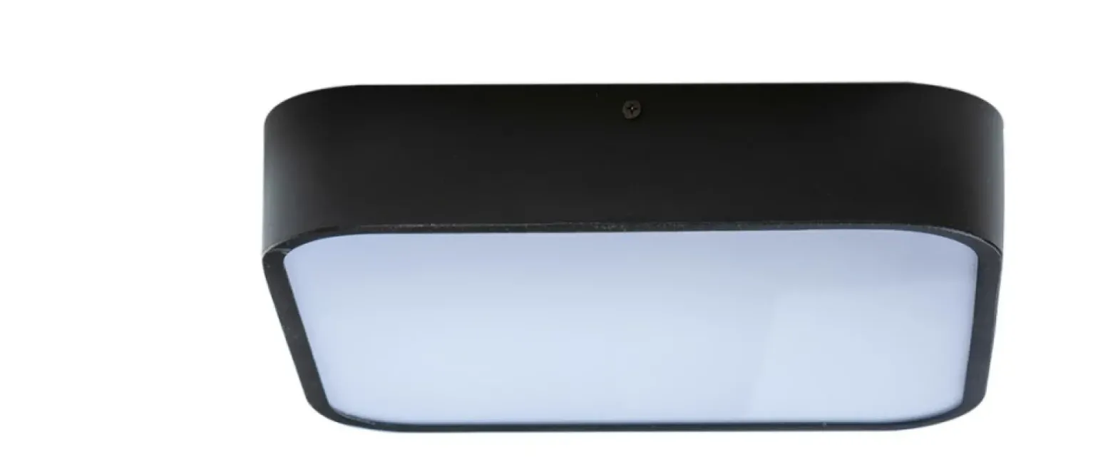 Sklep Kaja Plafon natynkowy czarny kwadrat do łazienki AZ4147 LUCIE | Kaja