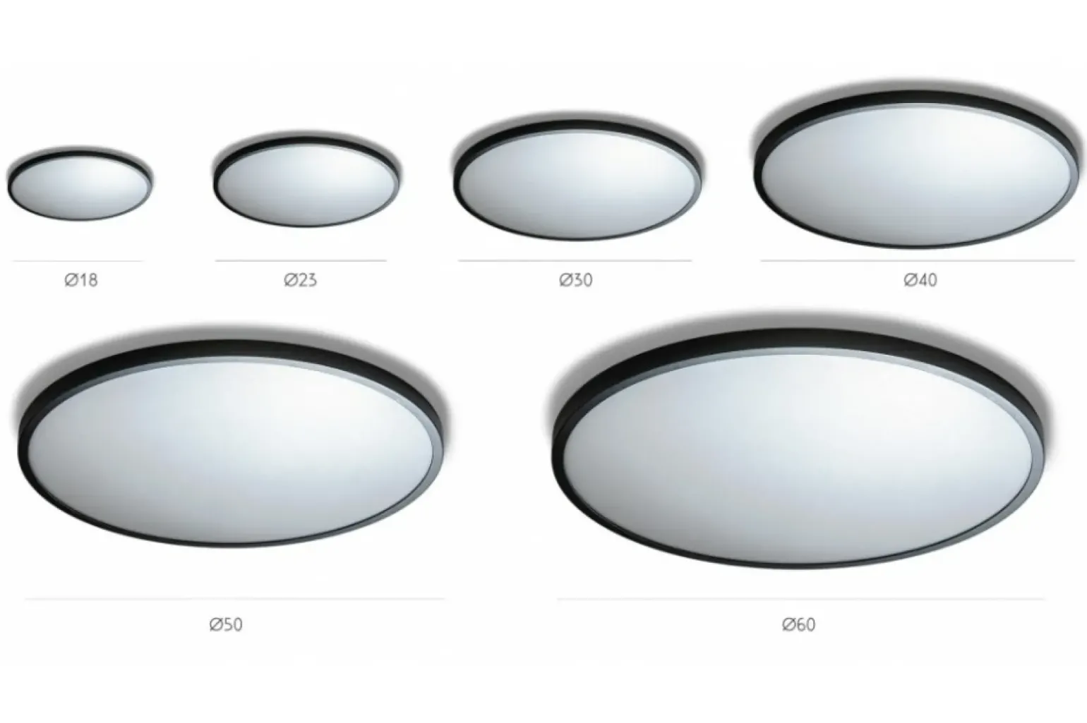 Sklep Kaja Plafon okrągły czarny 40cm LED 3000K AZ4247 MALTA | Kaja Oświetlenie