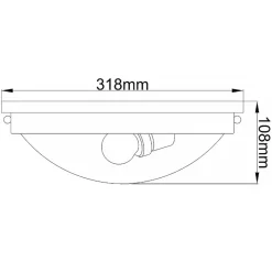Sklep Kaja Plafon sufitowy na 2 żarówki FE-GRAVITY-F-PN z serii GRAVITY