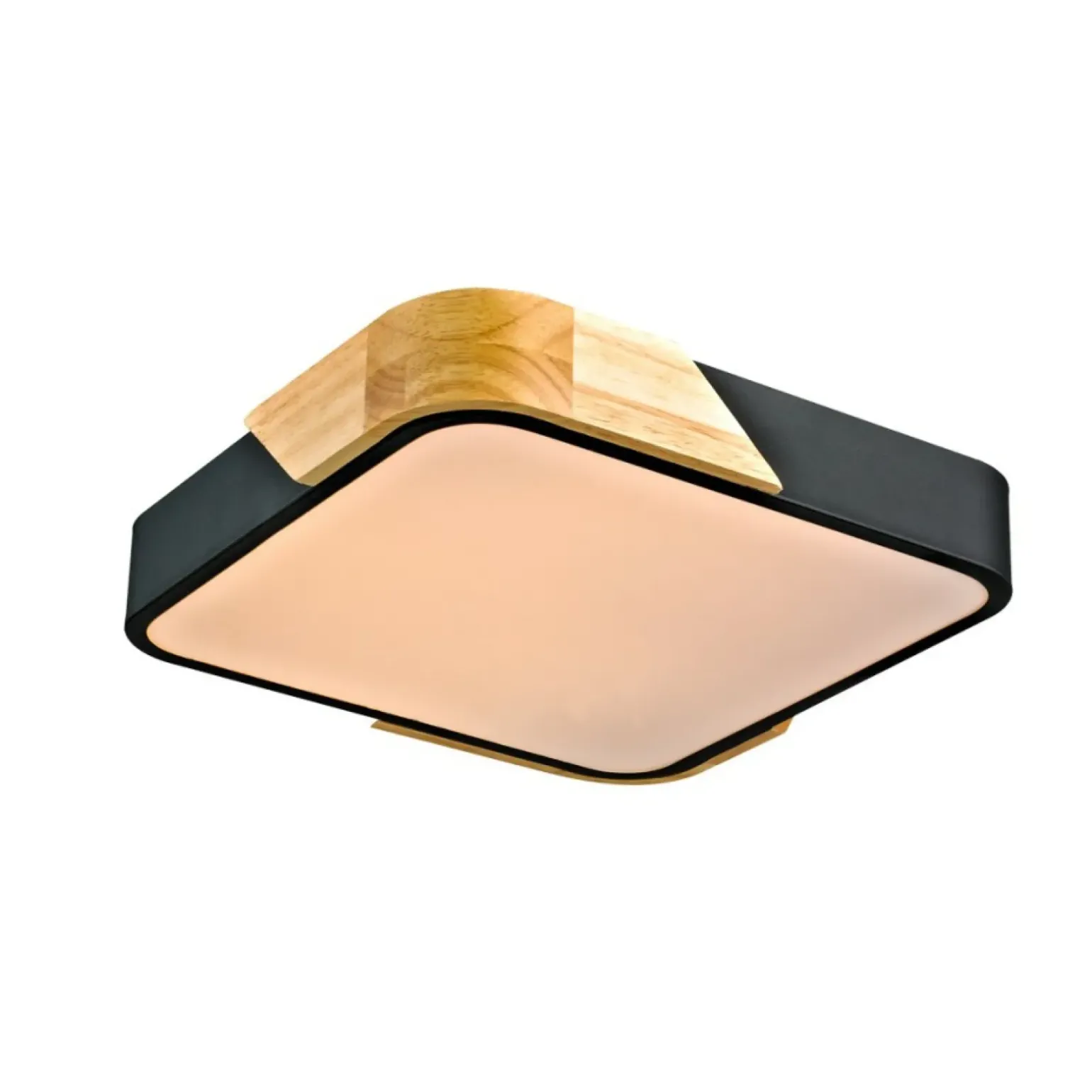 Sklep Kaja Plafon sufitowy w czarnym kolorze PLF-13187-BK-WO z serii SANTER