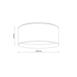 Sklep Kaja Plafon w stylu naturalnym, idealny do sypialni TK 5798 JUTA | Kaja