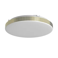 Sklep Kaja Plafon z dekoracyjnymi paskami w złotym kolorze ML0250 z serii BEVER | Kaja Oświ