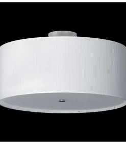 Sklep Kaja Plafon z klasycznym, białym abażurem ⌀80cm 67576 RONDO | Kaja