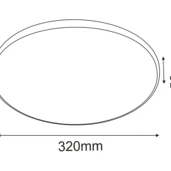 Sklep Kaja Plafon z neutralnym światłem ⌀32cm 4000K ANT 1063 IKA | Kaja