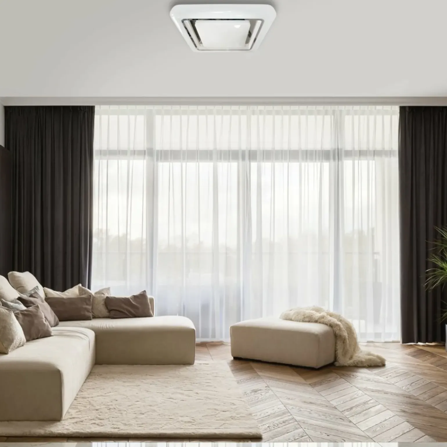 Sklep Kaja Plafon z pilotem do sterowania, zmienna barwa ML7938 z serii CAMERON | Kaja Oświ