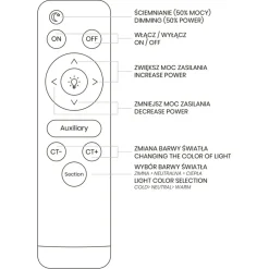 Sklep Kaja Plafon ze zintegrowanym LED-em, do sypialni ML6174 z serii BOB | Kaja Oświetleni
